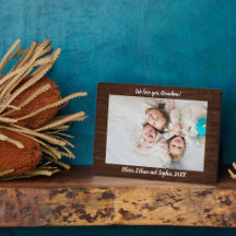 Rustic Wood Aangepaste naam Foto Plaque
