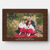 Rustic Wood Aangepaste naam Foto Plaque Fotoplaat (voorkant)