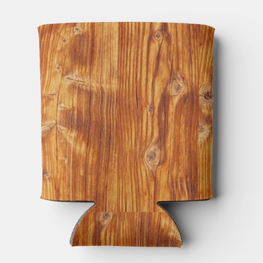 Rustic Wood Achtergrondfoto Blikjeskoeler (Achterkant)