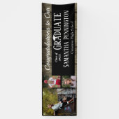 Rustic Wood Afstuderen Class of 2021 Photo Collage Spandoek (Verticaal)