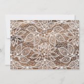 Rustic Wood and Lace Photo Afstuderen aangekondigd Aankondiging (Achterkant)
