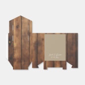 Rustic Wood and Lace Wedding Favor Boxes Bedankdoosjes (Uitgevouwen)