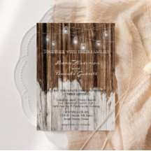 Rustic Wood and Lantern Wedding