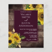 Rustic Wood and Sunflower Budget Wedding (Voorkant)