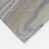 Rustic Wood Angus Bull Waterverf Silhouette Fleece Deken (Hoek)