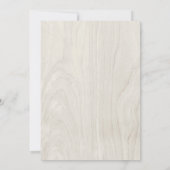 Rustic Wood Antlers Mountain Huwelijksuitnodiging Kaart (Achterkant)