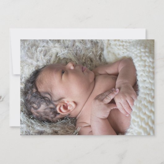 Rustic Wood Baby Boy Geboorteaankondiging Aankondiging