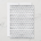 Rustic Wood Baby shower Invitation, grijs Kaart (Achterkant)