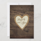 Rustic Wood Baby's Breath Bridal Shower Uitnodigin Kaart (Achterkant)