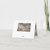 Rustic Wood Baby's Breath Lace Dank u kaart (Achterkant)