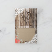 Rustic Wood Baby's Breath Lace Dank u kaart (Binnen)