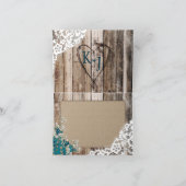 Rustic Wood Baby's Breath Lace Dank u kaart (Binnen)