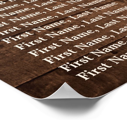 Rustic Wood Baby's Rreath 15 Tables Seating Chart Poster (Hoek)