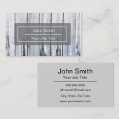 Rustic Wood Background Visitekaartje (Voorkant / Achterkant)