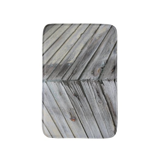 Rustic Wood Badmat (Voorkant Verticaal)