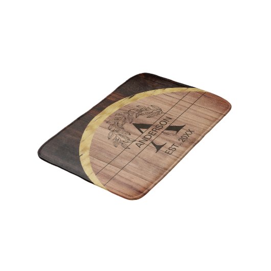 Rustic Wood Badmat (Gekanteld)