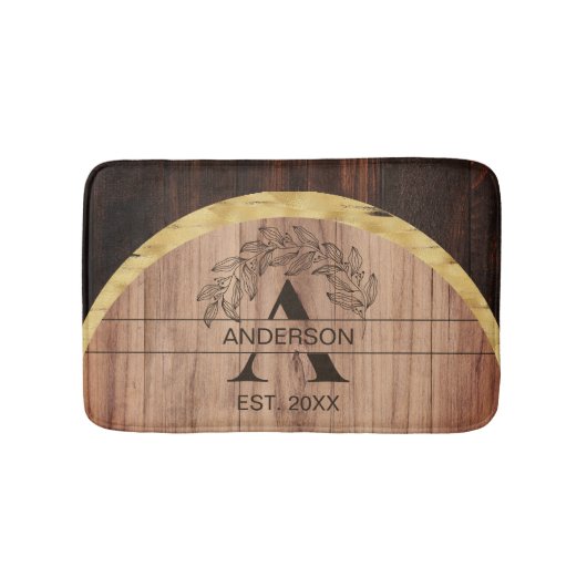 Rustic Wood Badmat (Voorkant)