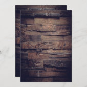 Rustic Wood Barn SJABLOON buitenshuis (Voorkant / Achterkant)