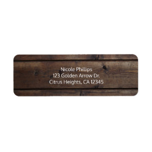 Rustic Wood Barn Wedding Bridal Partij Uitnodiging Etiket