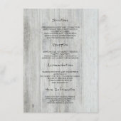 Rustic Wood Barn Wedding Details - Informatie Informatiekaartje (Voorkant)