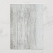 Rustic Wood Barn Wedding Details - Informatie Informatiekaartje (Achterkant)