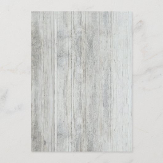 Rustic Wood Barn Wedding Details - Informatie Informatiekaartje (Achterkant)