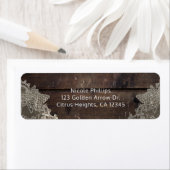 Rustic Wood Barn Window Lights Land Uitnodiging Etiket (Insitu)