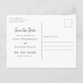 Rustic Wood Beach Save the Date Wedding Aankondigingskaart (Achterkant)