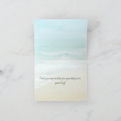 Rustic Wood Beach String Lights Bedankkaart (Binnen)