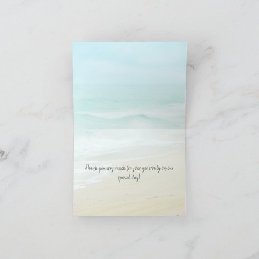 Rustic Wood Beach String Lights Bedankkaart (Binnen)