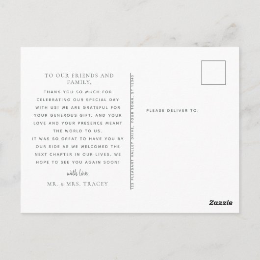 Rustic Wood Beach Weddenschap Briefkaart (Achterkant)