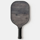 Rustic Wood Best Dad 3 Photo Collage Keepslag Pickleball Paddle (Achterkant)