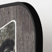 Rustic Wood Best Grandpa Ever Grandchildren Foto Pickleball Paddle (Links Detail)