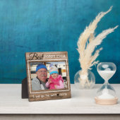 Rustic Wood Best Poppy Ever Grandpa Foto Fotoplaat (Insitu)