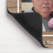 Rustic Wood Best Poppy Ever Grandpa Foto Muismat (Hoek)