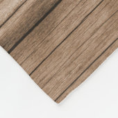 Rustic Wood Beste vader ooit Foto Collage Fleece Deken (Hoek)