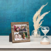 Rustic Wood Beste vader ooit Foto Collage Fotoplaat (Insitu)