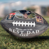 Rustic Wood Beste vader ooit vader 3 Foto Collage American Football