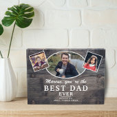 Rustic Wood Beste vader op vaderdag Fotoblokken