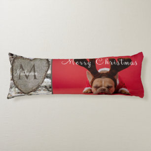 Rustic Wood Birch Bark Heart Familie Foto's Lichaamskussen