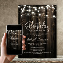 Rustic Wood Birthday Party