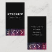 Rustic Wood Black met Shears Pattern Visitekaartje (Voorkant / Achterkant)