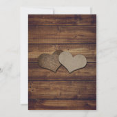 Rustic Wood Blauwgroen Sunflower Wedding Kaart (Achterkant)