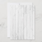 Rustic Wood  Blauwgroen Truck Boho Wedding Kaart (Achterkant)