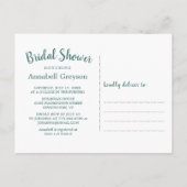 Rustic Wood Blue String Stars Vrijgezellenfeest Uitnodiging Briefkaart (Achterkant)