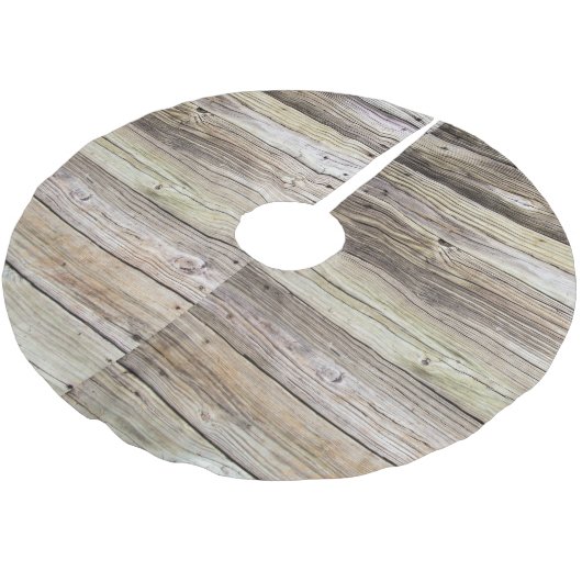 Rustic Wood Boards Treeskirt Kerstboom Rok (Gekanteld)