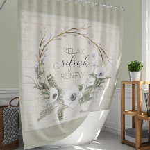 Rustic Wood Boerderij House Floral Wreath Sage Scr