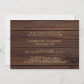 Rustic Wood Boho Arch Gold 3 Foto Afstuderen Kaart (Achterkant)