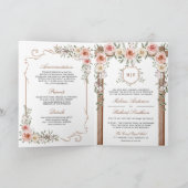 Rustic Wood Boho Floral All in One Canopy Wedding (Binnen)
