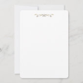 Rustic Wood Boho Floral Country Rehearsal Dinner Kaart (Achterkant)